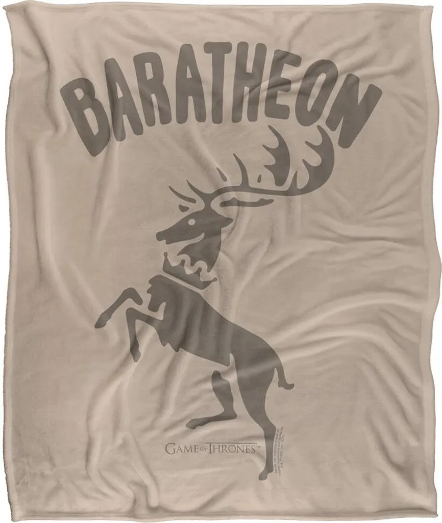 Couverture Game Of Thrones Baratheon TV18936 Plaid Armoiries Multicolore