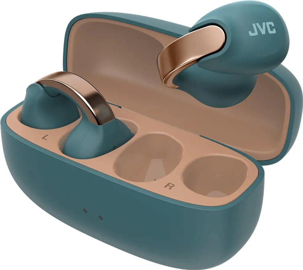 JVC HA-NP1T-A Écouteurs sans fil pour Télétravail et Sport Open Ear Bleu