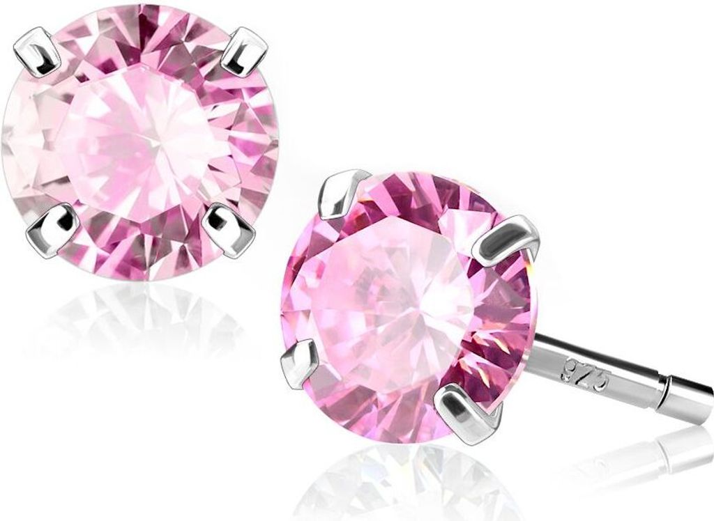 Ohrstecker 925 Sterling Silber Damen Ohrringe Zirkonia Produktbild 