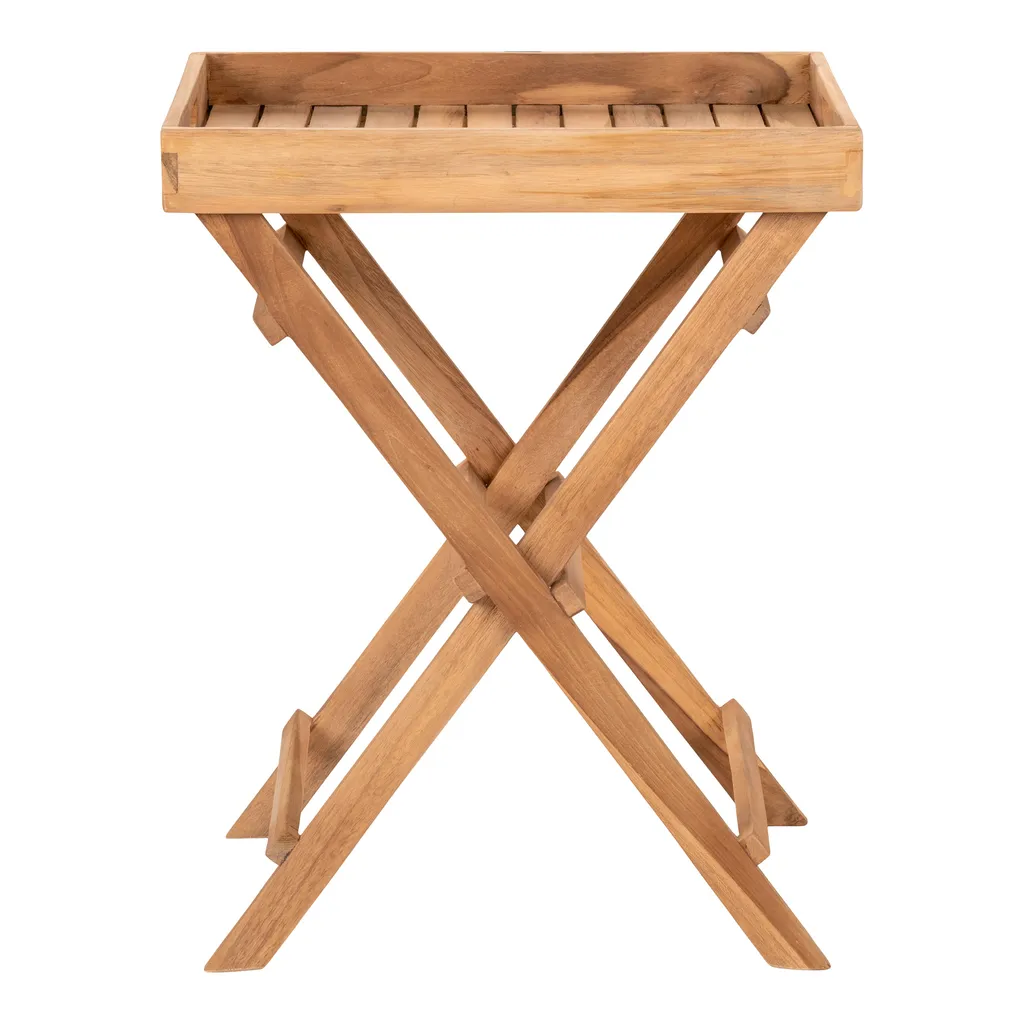 Plateau de Table pour Accoudoir de Canapé Ronda - Support Teck Stable - 3