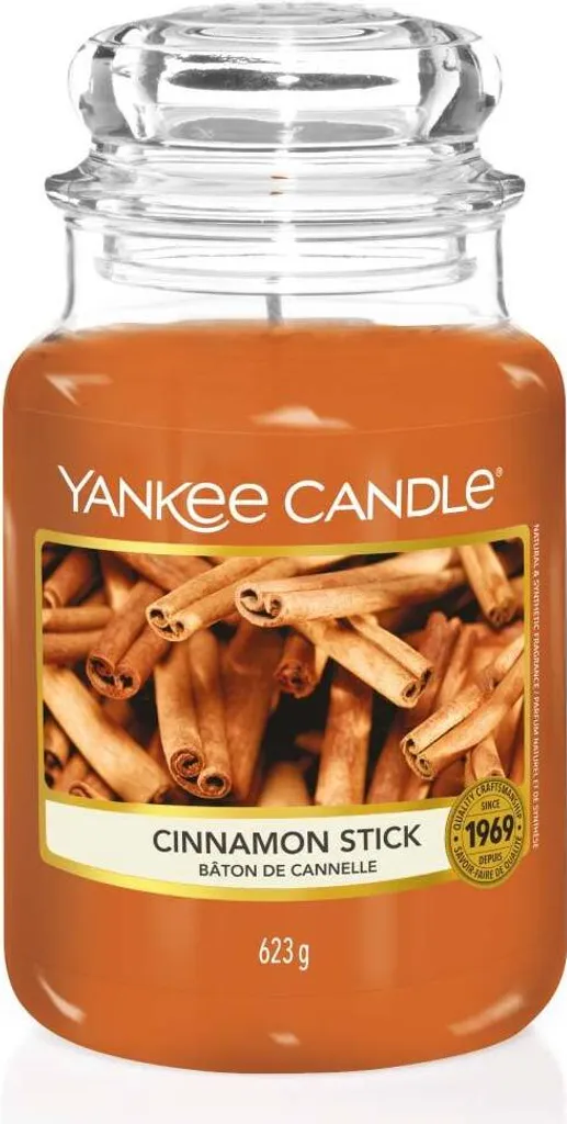 Bougie Ambiance Cocooning Yankee Candle Cannelle pour Salon et Maison
