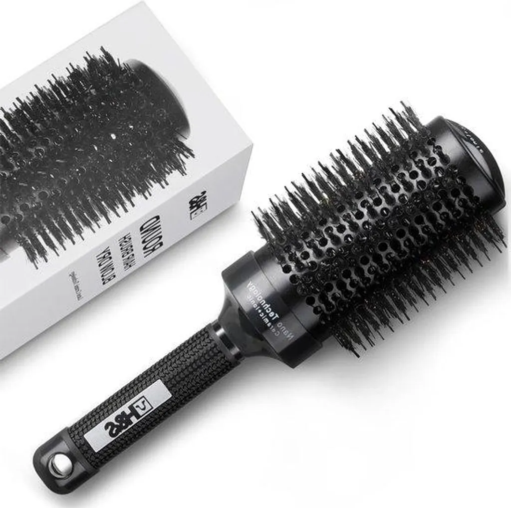 Brosse de brushing ionique en céramique pour un lissage sans frisottis