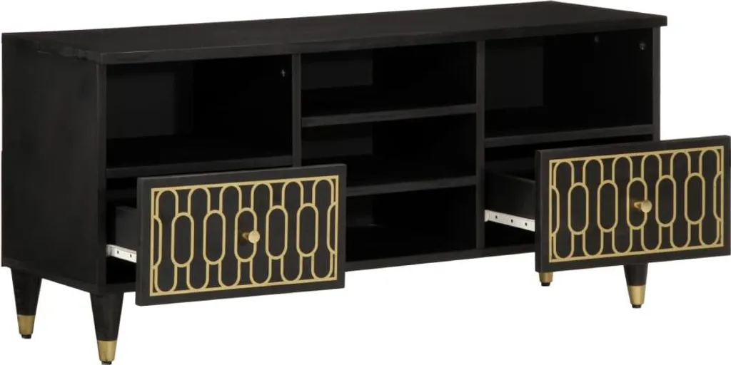 mobile TV vidaXL 100x33x46 cm in legno massiccio di mango