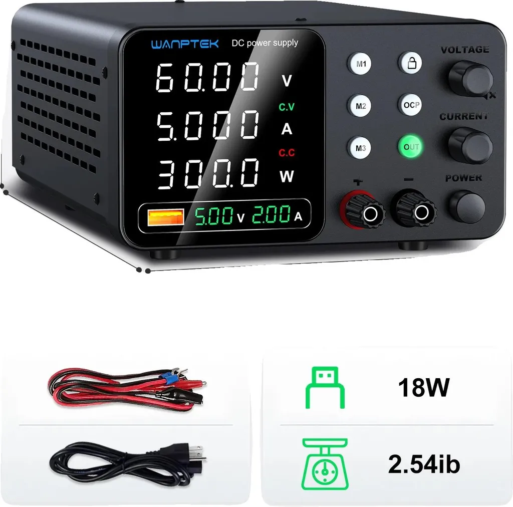 Alimentatore da Laboratorio TPS-C605 60V 5A Regolabile Professionale