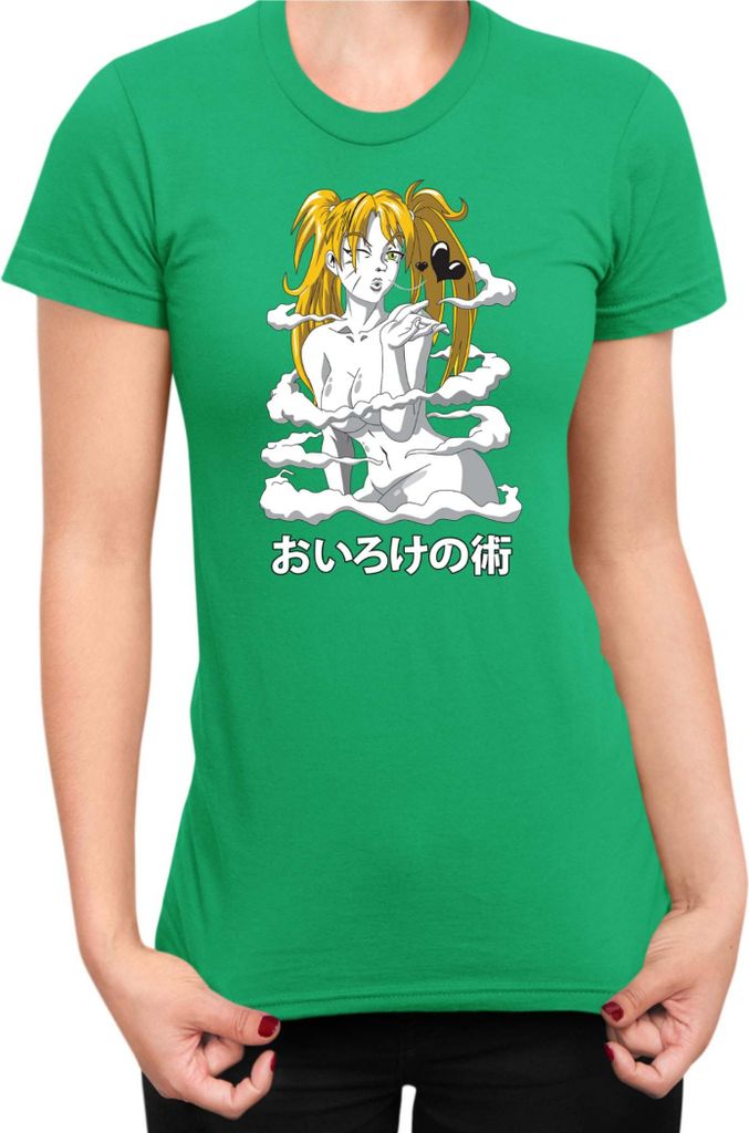 Damen T-Shirt Naruto Naruto Oiroke No Jutsu, Lady XL / Grün