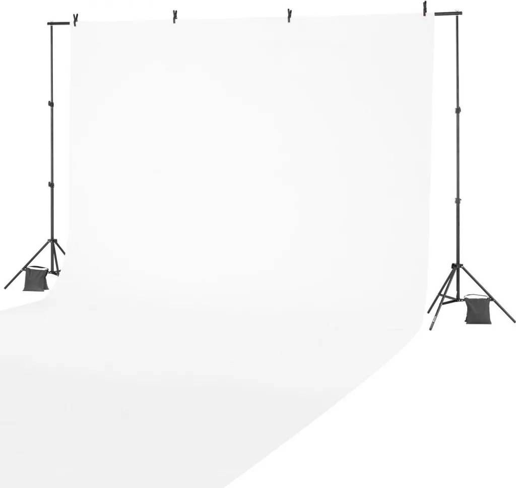 Support de fond studio photo réglable 198x300cm - Structure aluminium robuste - 11