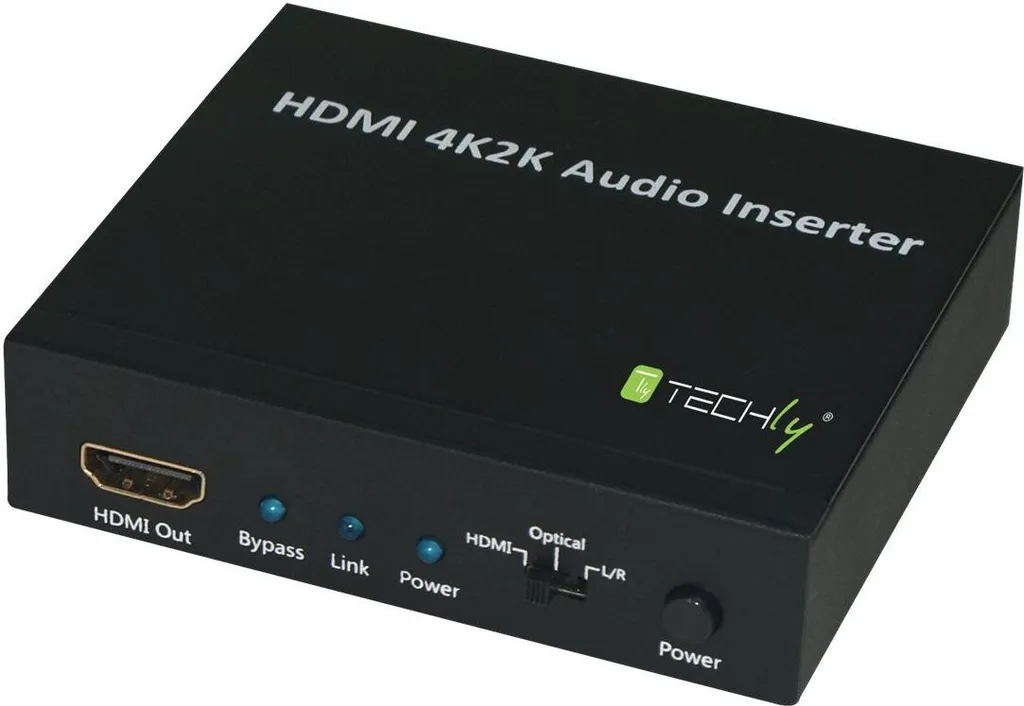 Techly HDMI/DVI 4K2K Audio Inserter - Injecteur Audio Toslink et RCA