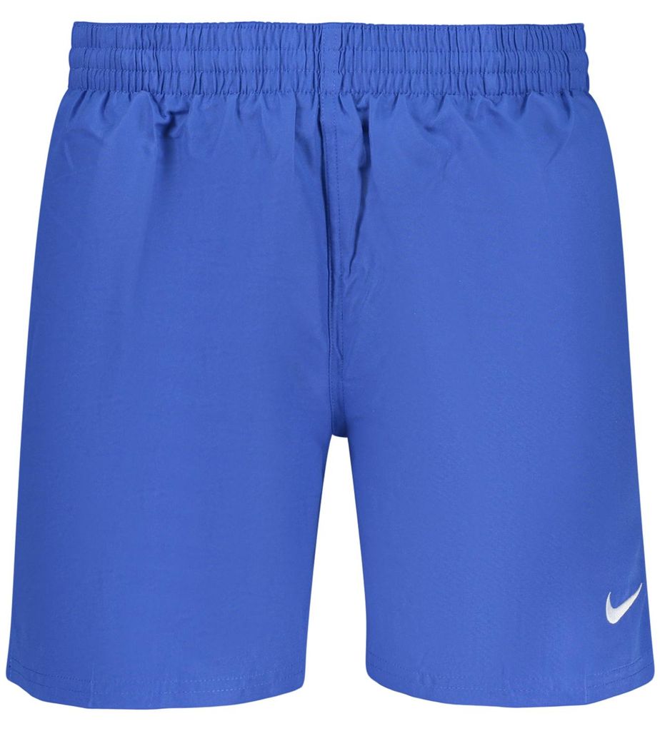 Herren Badeboxer Blau: Elastisch, Mit Taschen & Stickerei Produktbild 
