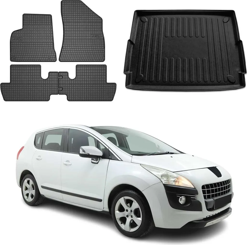 Offerta Set Tappetini Gomma TPE Peugeot 3008 2009-2016 - 5 Pezzi