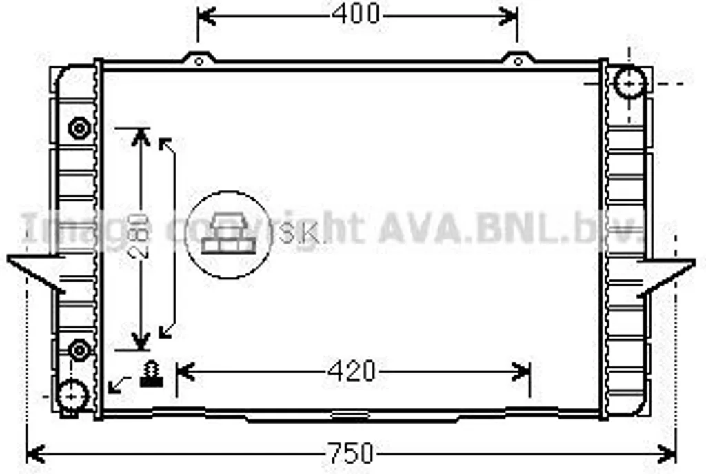 Radiateur de remplacement pour Volvo V70 I et S70 - Idéal Entretien Moteur