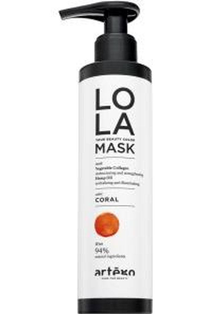 Artègo Lola Your Beauty Colour Mask intensive Farbmaske für Haare Coral 200 ml