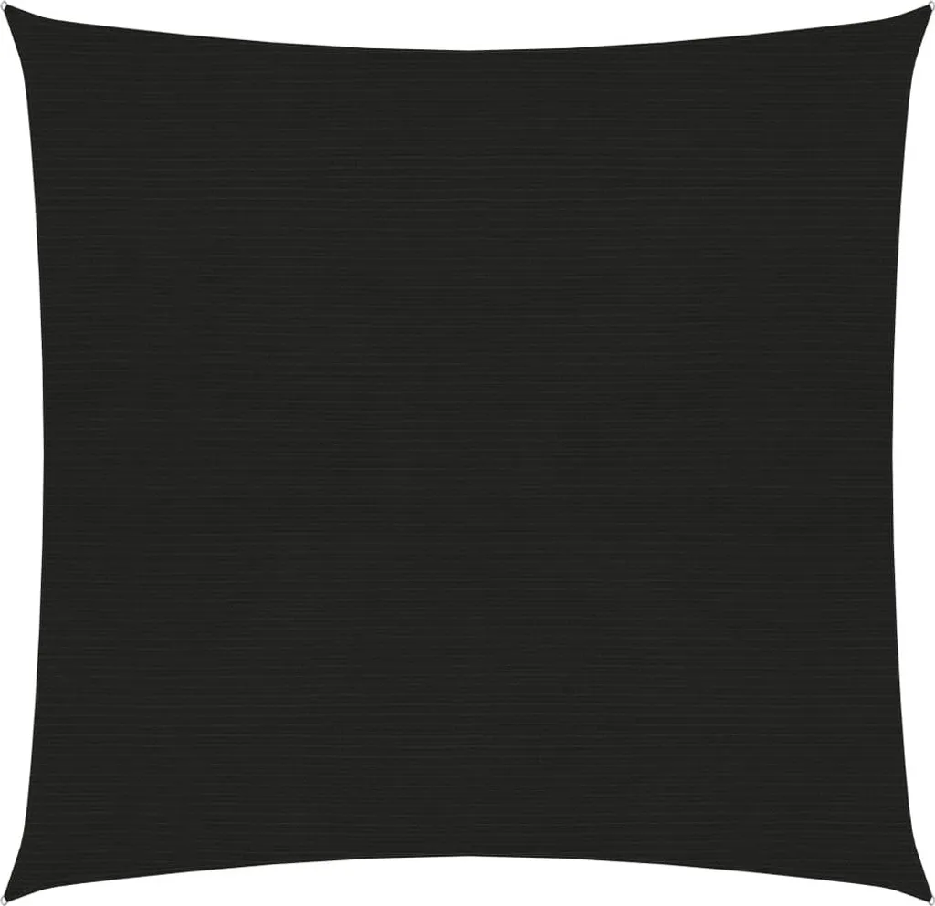 Tenda da Sole a Vela 2x2 m Nero HDPE 160g/m² | Ombra Professionale
