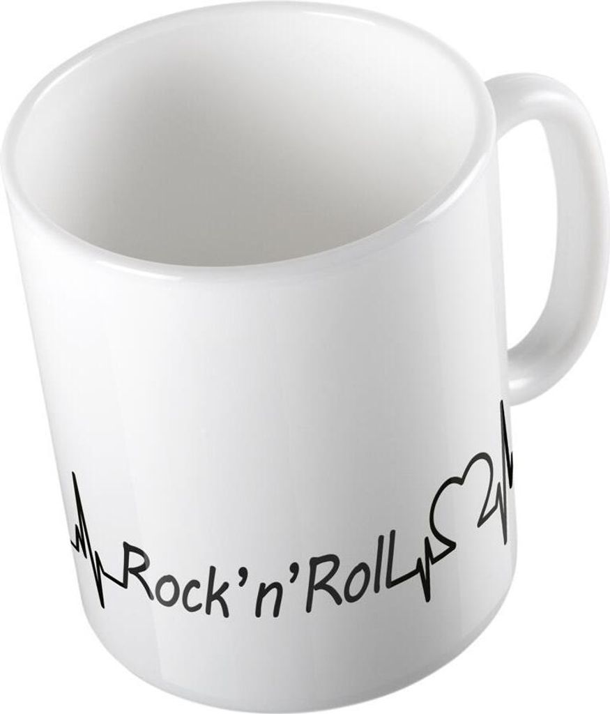 Huuraa Kaffeetasse Rock 'n' Roll Geschenk Tasse Weiß 330ml Rock 'n' Roll Präsent