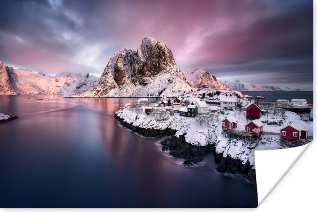 MuchoWow Poster Lofoten Norwegen Fotodruck 30x20 cm - Plakate - Print