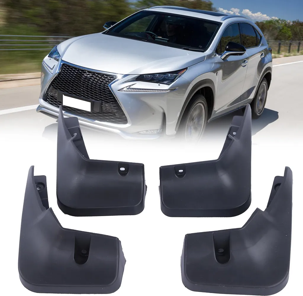 4 Garde-boue en ABS pour Lexus NX NX200 NX300 2015-2017 - Kit Complet