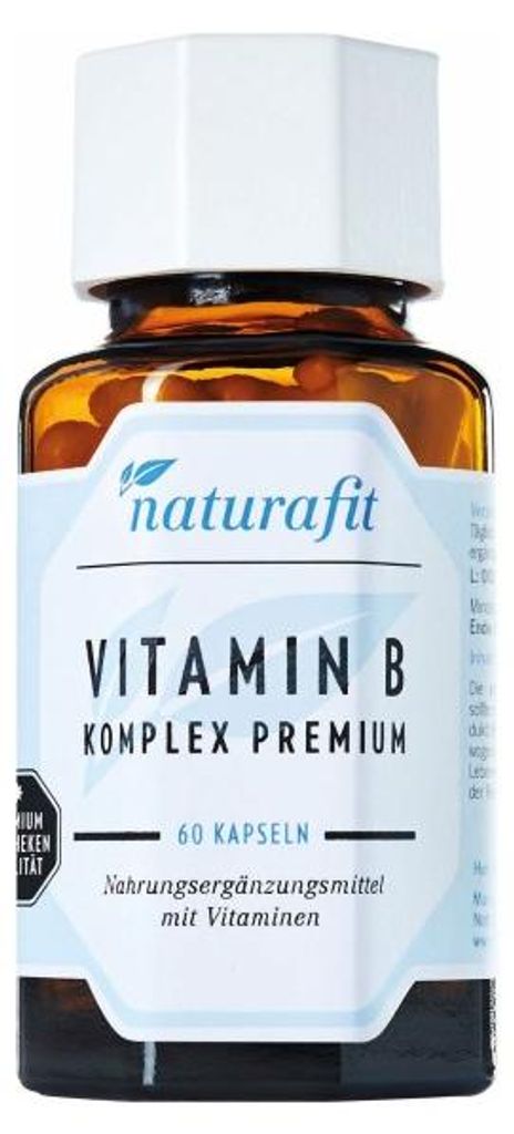 naturafit Vitamin B Komplex Premium Kapseln, 60 St. Kapseln