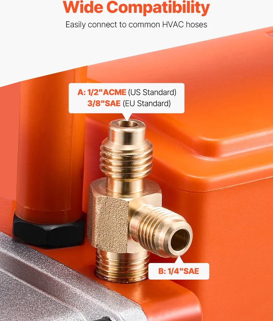 Pompa per Vuoto Professionale 5 CFM SucceBuy Set Auto AC HVAC - Offerta - 4