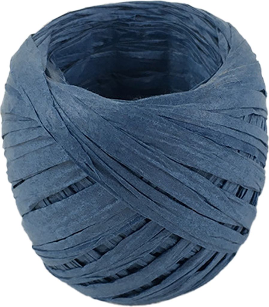 1 Rollpapierband-Verschleiß-resistenter Mehrzweck 17 Farben Raffia Ribbon Paper Seil für Geschenk-Dunkelblau