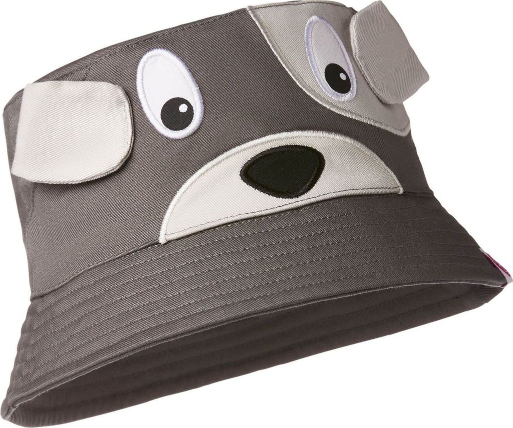 Affenzahn Fischerhut Hut Buckethead Hund grau