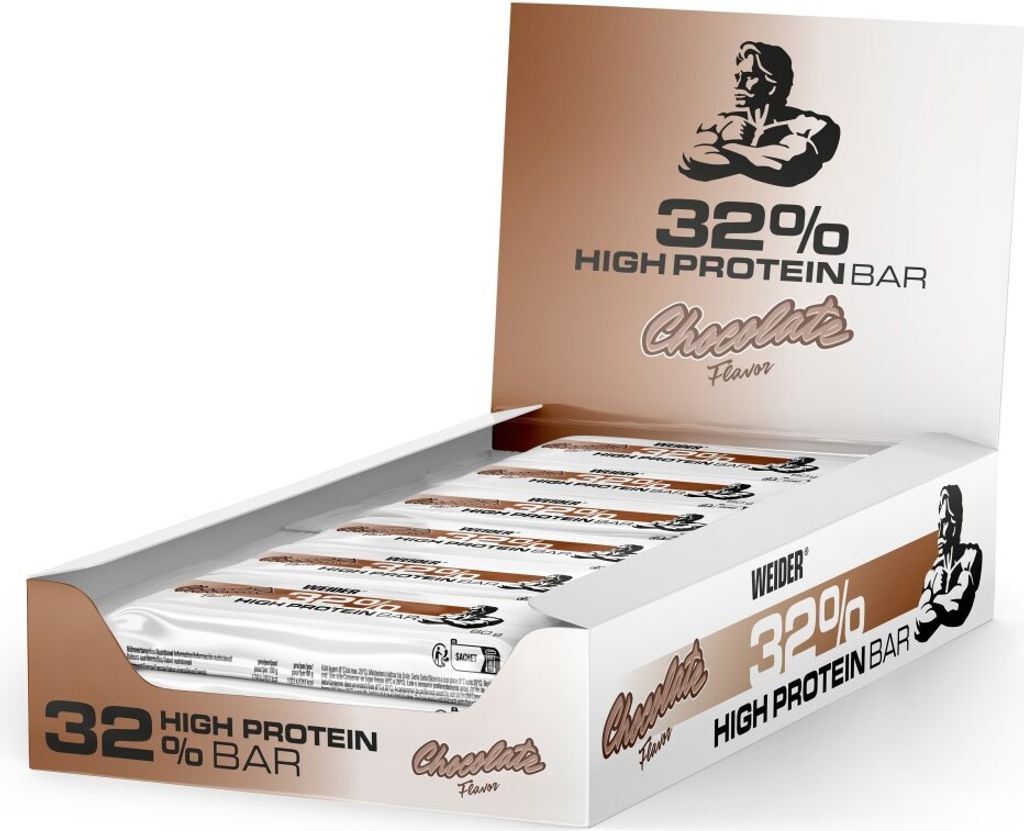 Weider 32% Protein Bar - 24 Riegel a 60g Chocolate