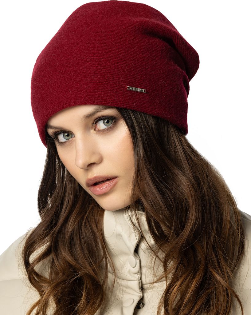 Vivisence Damen Beanie Mütze Winter Aus Warmem Wollgarn Klassische Herbst Wintermütze Gemütlich Mit Perfekter Passform Drei Falten Am Rücken In...