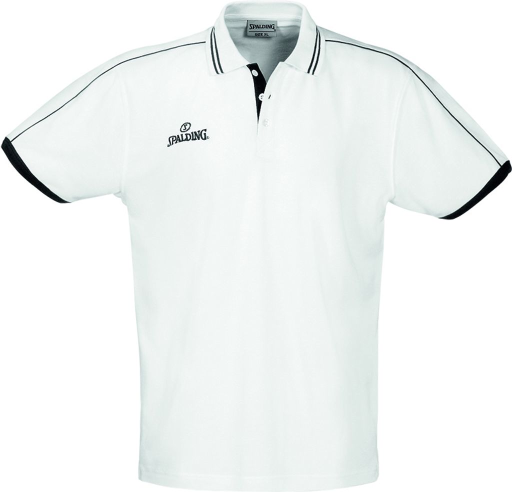Spalding Polo Shirt - weiß - Größe: XXXL, 300279701