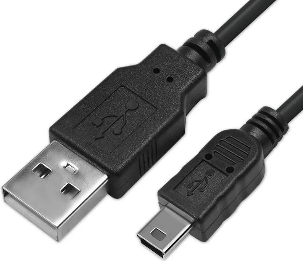 Duttek Adattatore convertitore dati da tipo C maschio a mini USB a 5 pin maschio on-the-go da USB C a MiNi B con cavo OTG per Macbook, iMac Pro, Chromebook Pixel (10