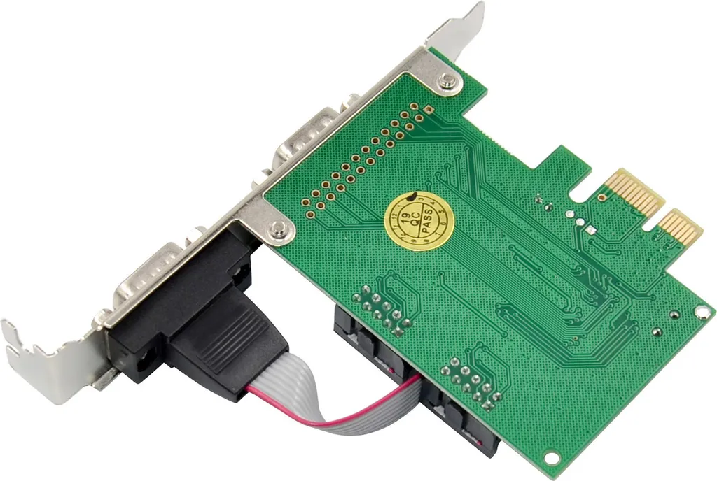 Carte InLine® PCIe 2 ports RS-232 avec connecteurs D-Sub 9 profil bas