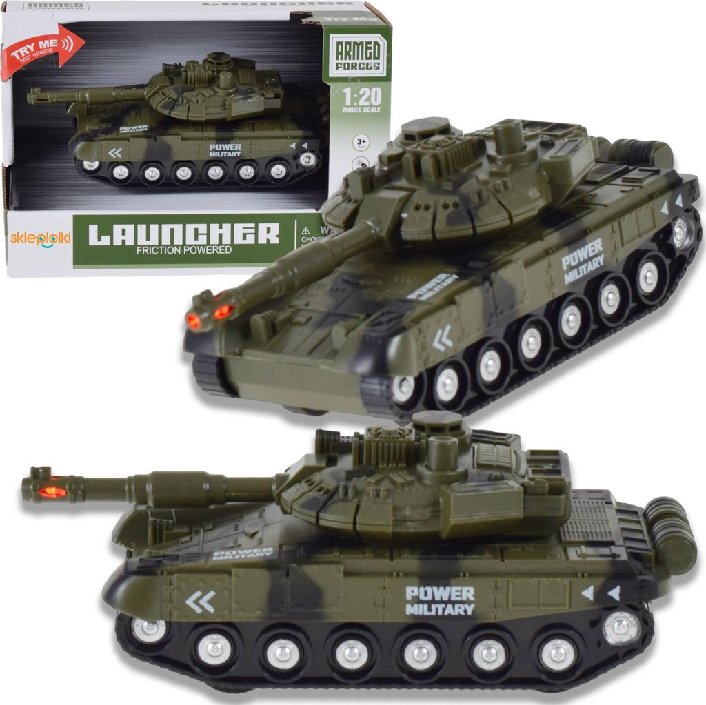 Lolex | Militärspielzeug Panzer 1:20 - Mit Sound und Lichteffekten - Sicher und langlebig