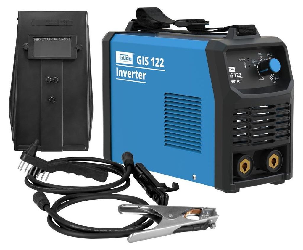 Güde Schweißgerät Inverterschweißgerät Schweißapparat Schweißmaschine Elektroden Inverter Schweißer GIS 122 schweißen Metall Bearbeitung Wig Hot Start Anti Stick 370867 20122 4015671657138 Stabilo-Fachmarkt.de
