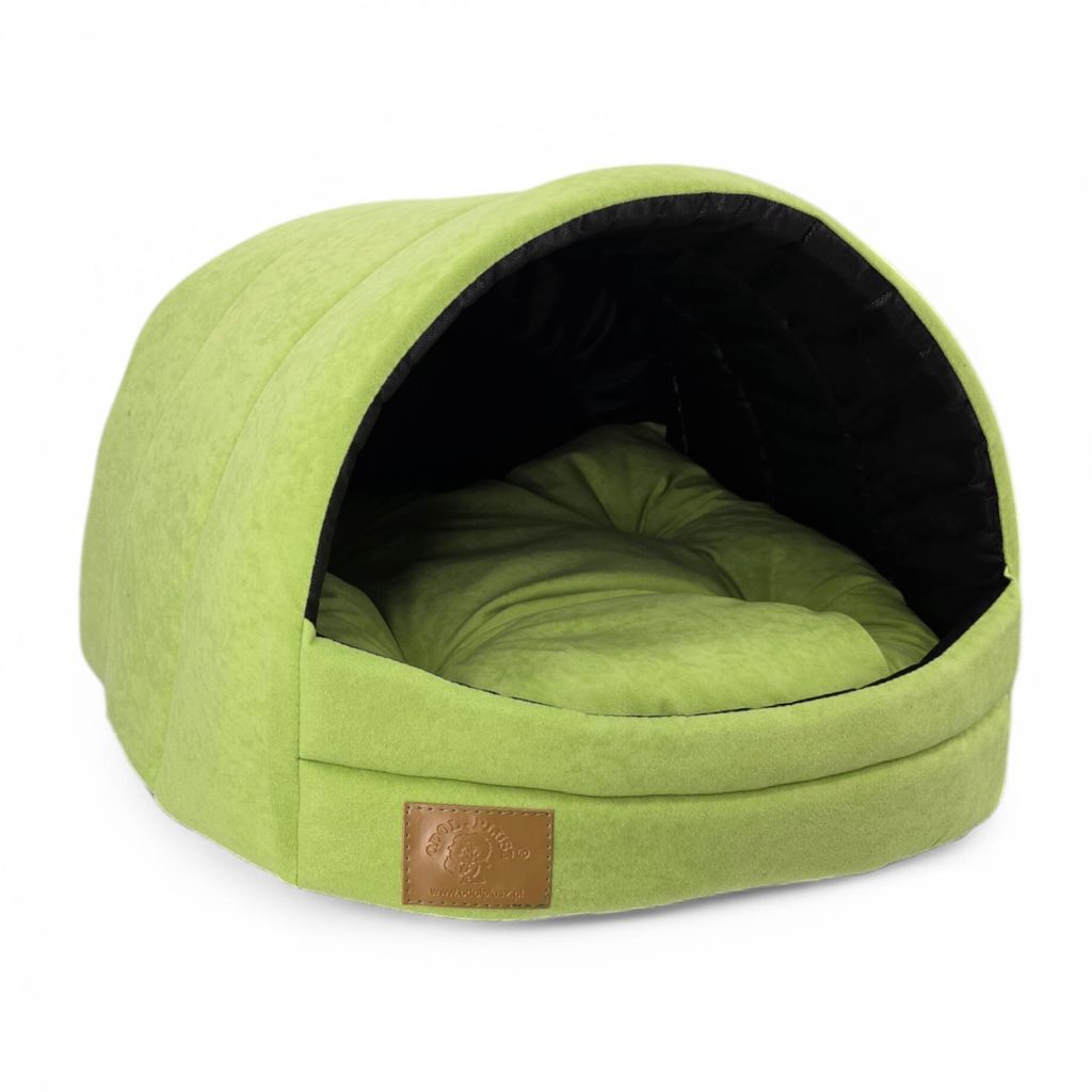 Hundehütte Hundehaus Hundebett Hundehöhle Größe M [ Gruen ] Produktbild 