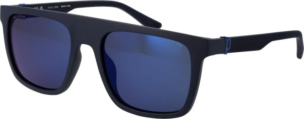 Police SPLF61M C03P 55 Occhiali Squadrati Polarizzati Blu Opaco