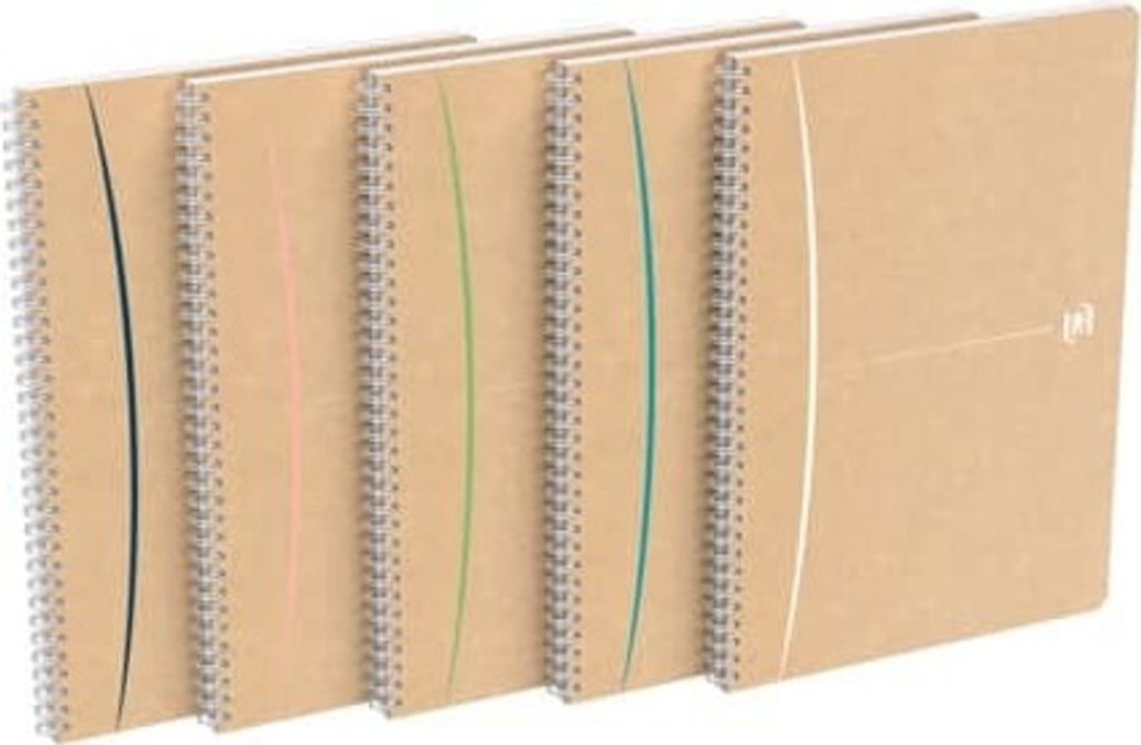 Oxford 400143885, Einfarbig, Gemischte Farben, A4, 50 Blätter, Kariertes Papier, Softcover