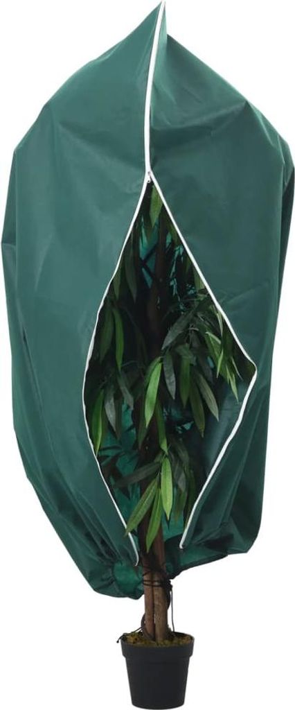 vidaXL Wintervlies mit Reißverschluss 10 Stk. 70 g/m² 1x1,55 m