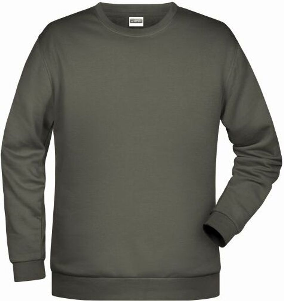 Klassisches Rundhals Sweatshirt für Herren dark-grey, Gr. S