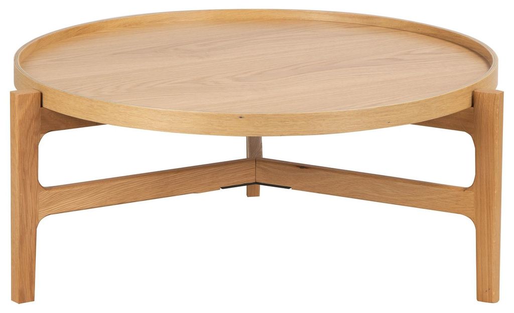 home24 Couchtisch - Echtholzfurnier - Eiche Produktbild 