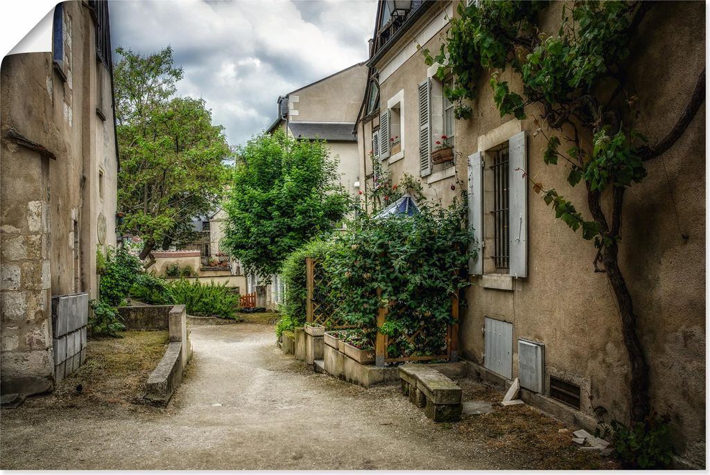 ARTland Poster Dorf in der Bretagne - Frankreich Größe: 90x60 cm