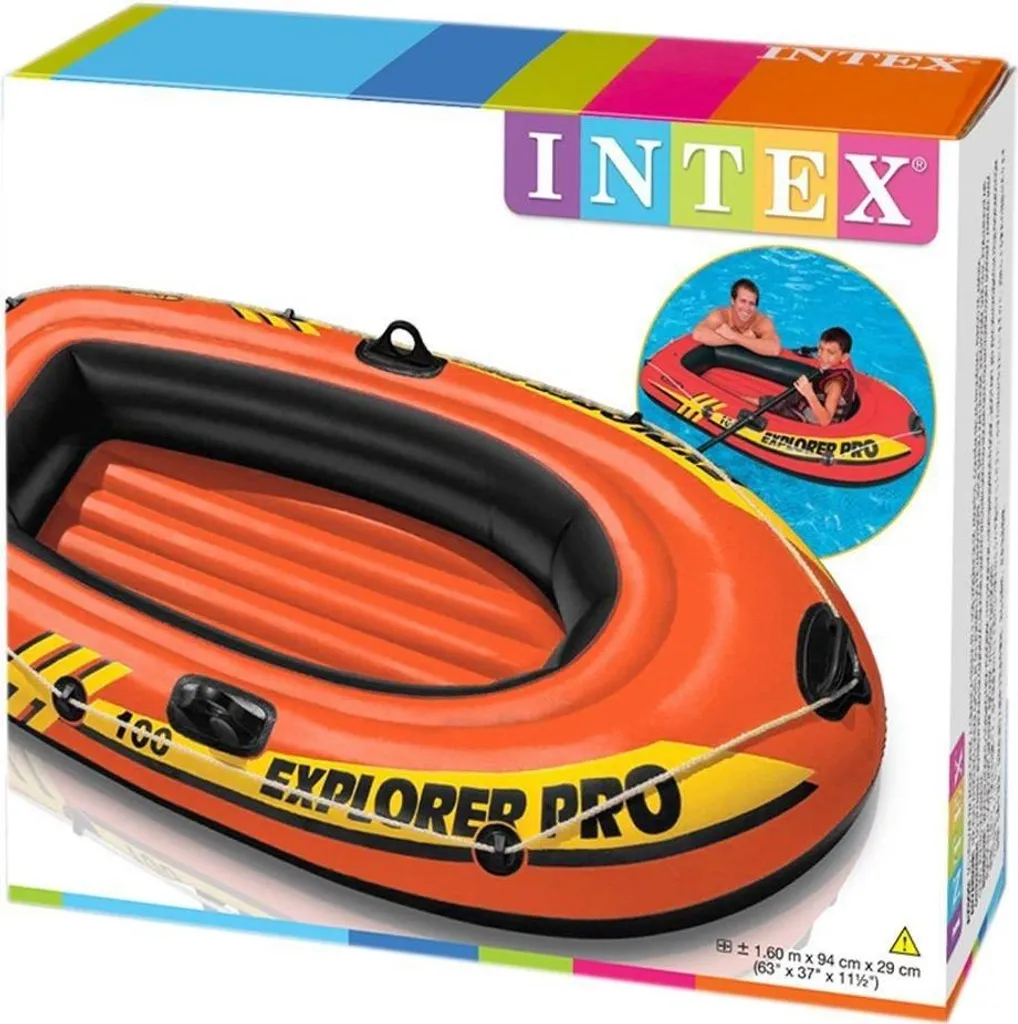 Bateau INTEX Explorer Pro 100 Robuste en Vinyle avec 3 Chambres à Air - 15