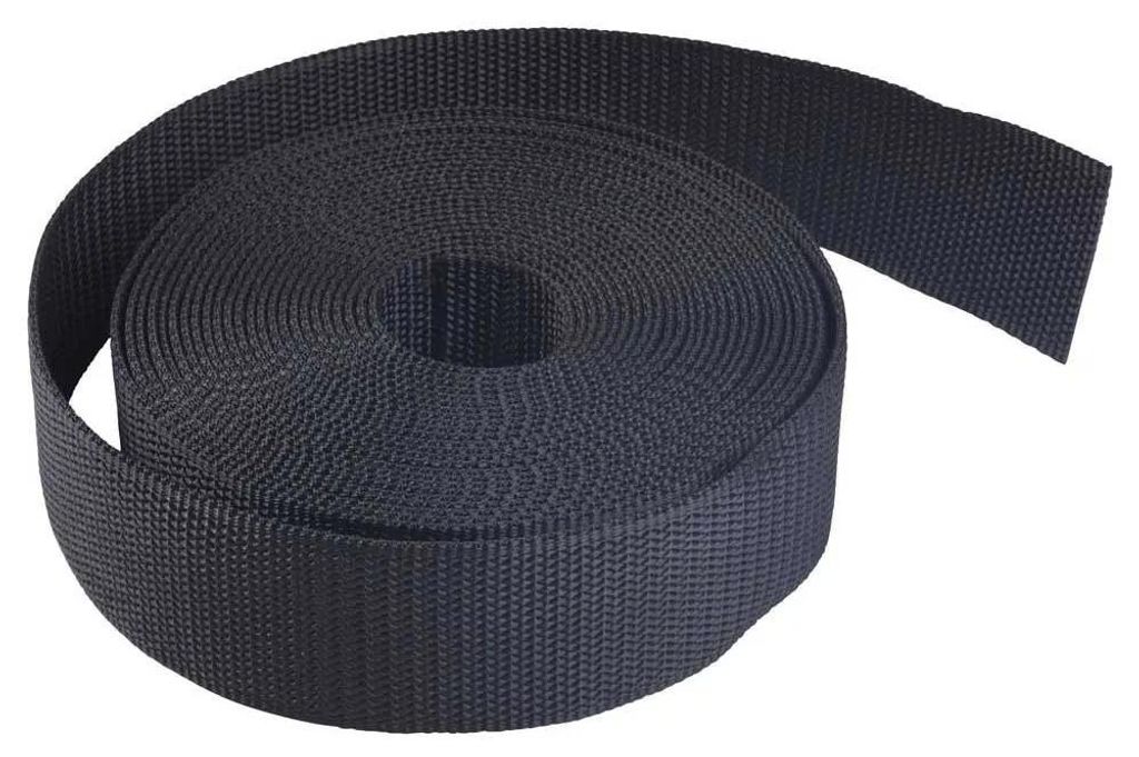 Oms Nylon Halbstarrer Gurtband 2 Zoll 7.6 M Schwarz Schwarz One Size
