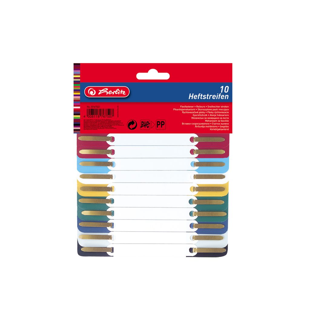 Herlitz 08767501 Bande d'agrafes 34 x 150 mm film PP 10 Image du produit 