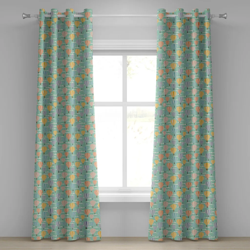 Offerta Tenda ABAKUHAUS Vintage 280x175 cm Mongolfiere con Occhielli