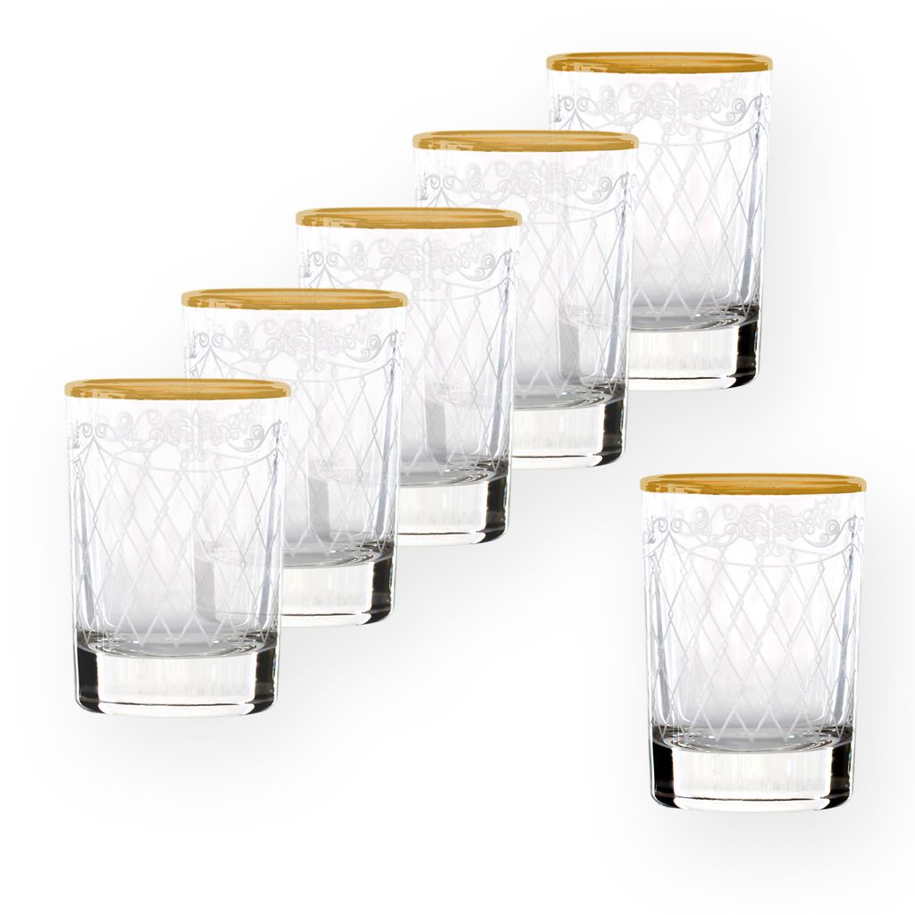 6 Schnapsgläser 50 ml Vodka Shot Spirituosen Aperitifgläser Bar Likör Pinnchen