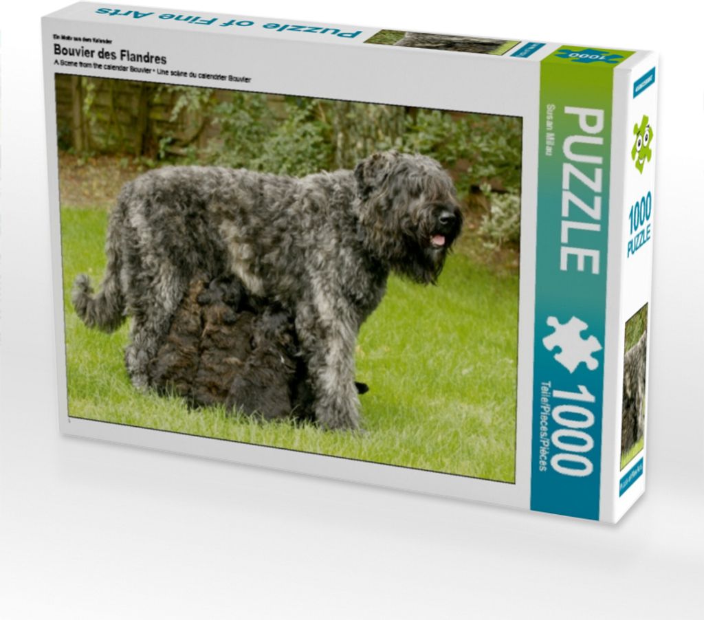 Calvendo Ein Motiv aus dem Kalender Bouvier des Flandres 1000 Teile Puzzle quer 640x480mm, Milau Susan; 7337442