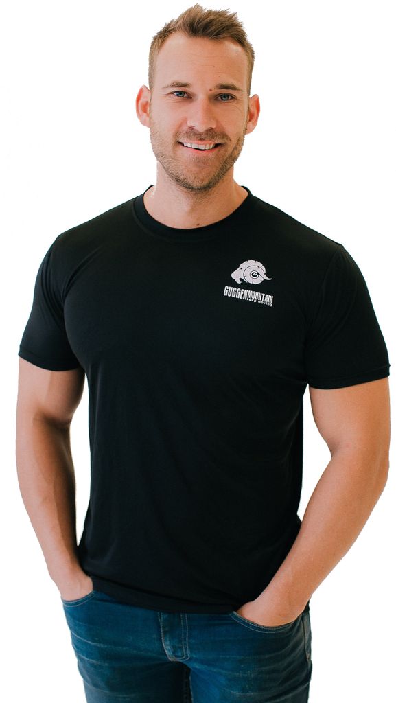 GUGGEN MOUNTAIN Herren Funktiosshirt Funktionswäsche Funktions T-Shirt Sport Outdoor Aktivitäten Schnelltrocknend Kurzarm Atmungsaktive Schwarz L