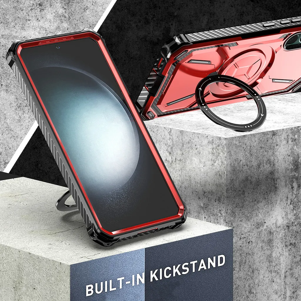 Custodia Samsung Galaxy S22 5G Blu con Stand Magnetico MagSafe - 5