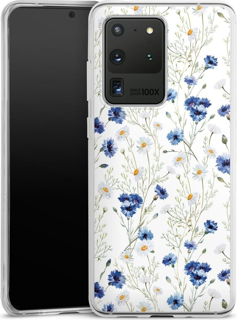 DeinDesign Handyhülle für Samsung Galaxy S20 Ultra Silikon Hülle Case Smartphone Schutzhülle Blume Blumen Muster
