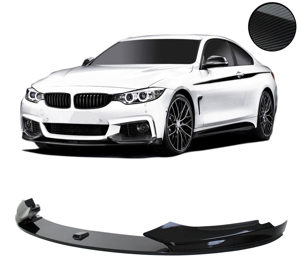 Spoiler avant en fibre de carbone imitation carbone, Image du produit 