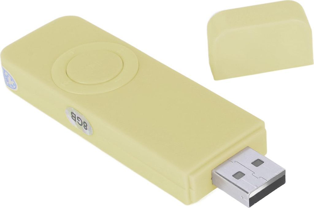 MP3 Player 8GB Speicher 64GB erweiterbar USB Flash Drive Typ Support OTG HiFi Lossless Sound Slim Portable Music Player Gelb