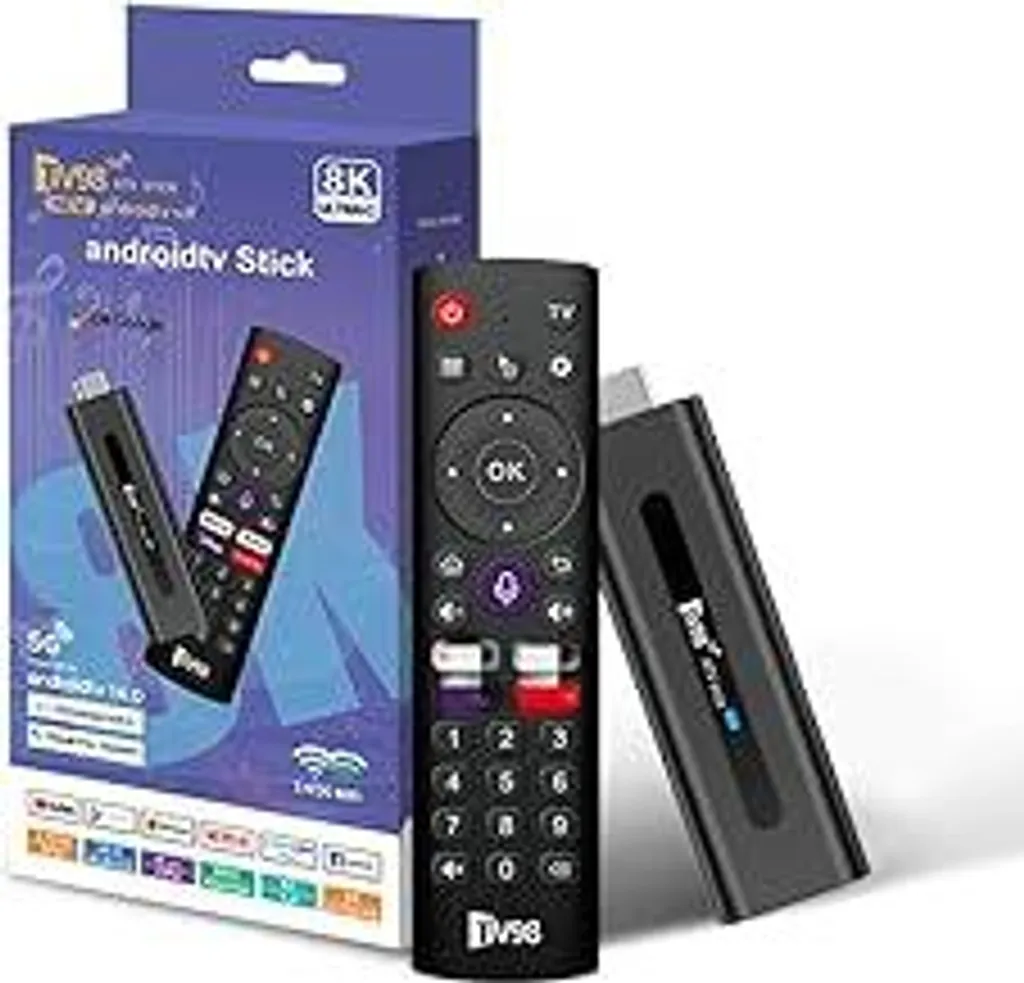 TV Box Android 14.0 8K - RAM 2GB 16GB ROM - Stick HDMI WiFi 5G