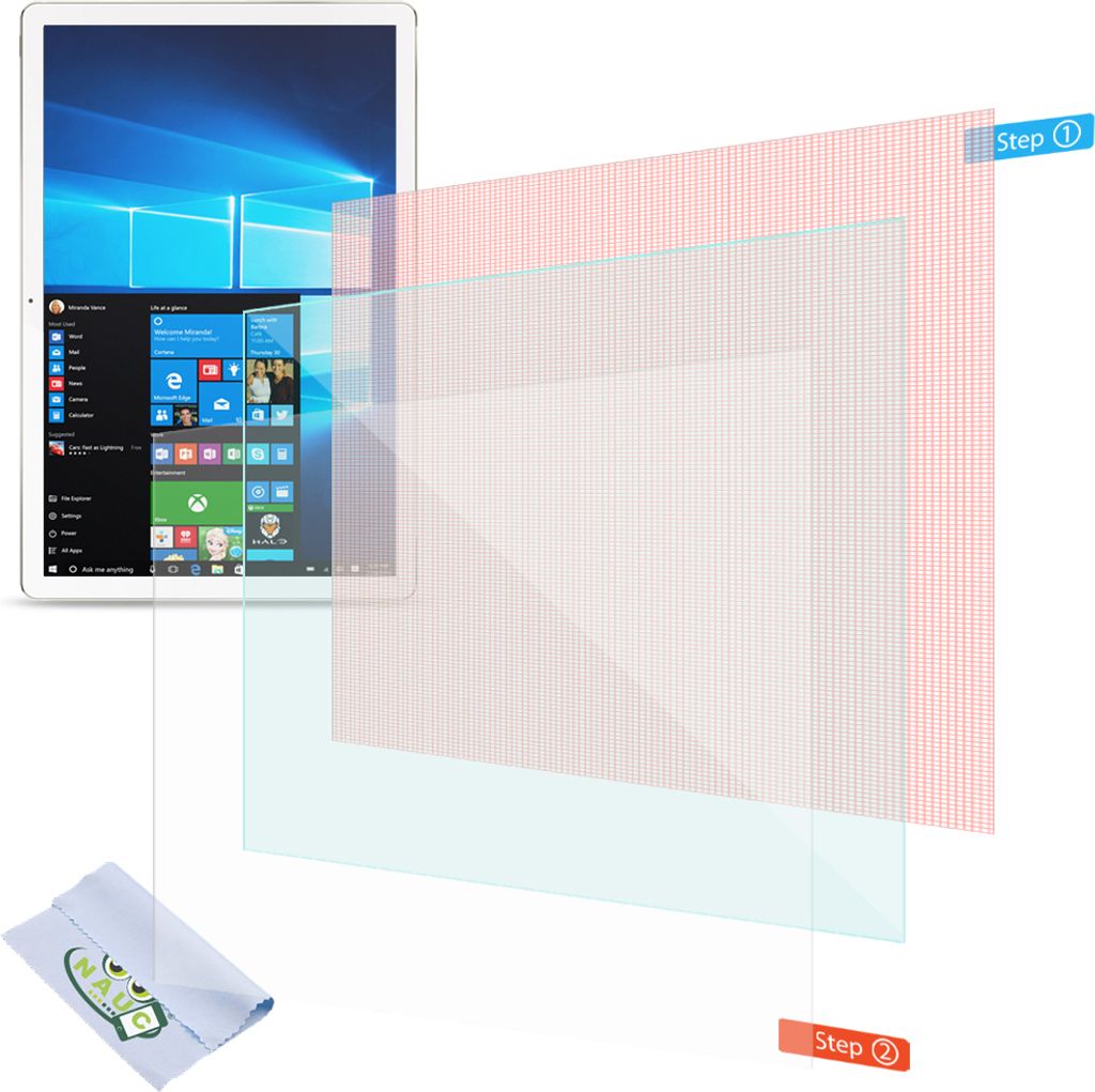 Displayschutzfolie für 10 - 10.1 Zoll Tablet Schutzfolie Uni Displayfolie Folie